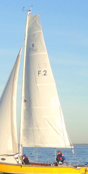 Grand voile 20 m2 à corne