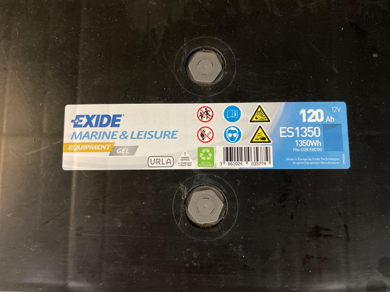 6 Batteries de service EXIDE MARINE 120Ah