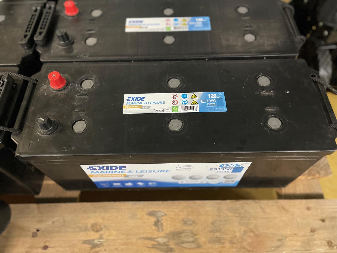 6 Batteries de service EXIDE MARINE 120Ah