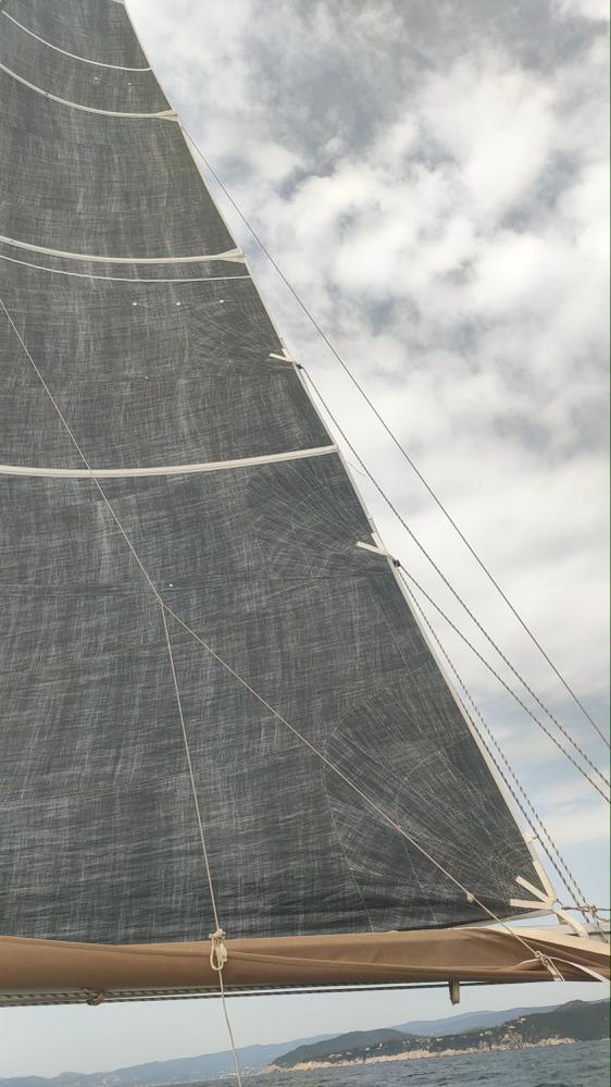 Grand voile lattee