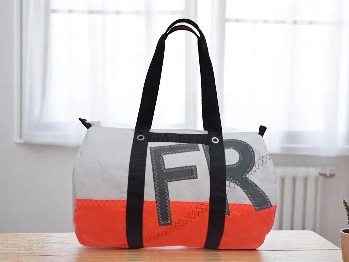 Sac polochon en tissus à voiles