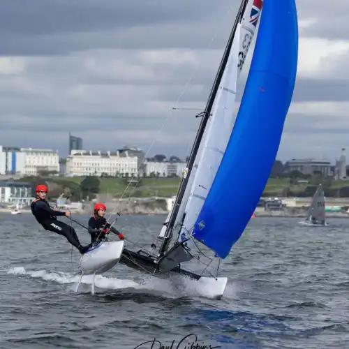 SPINNAKER ASYMÉTRIQUE CATA 14/16" Bleu