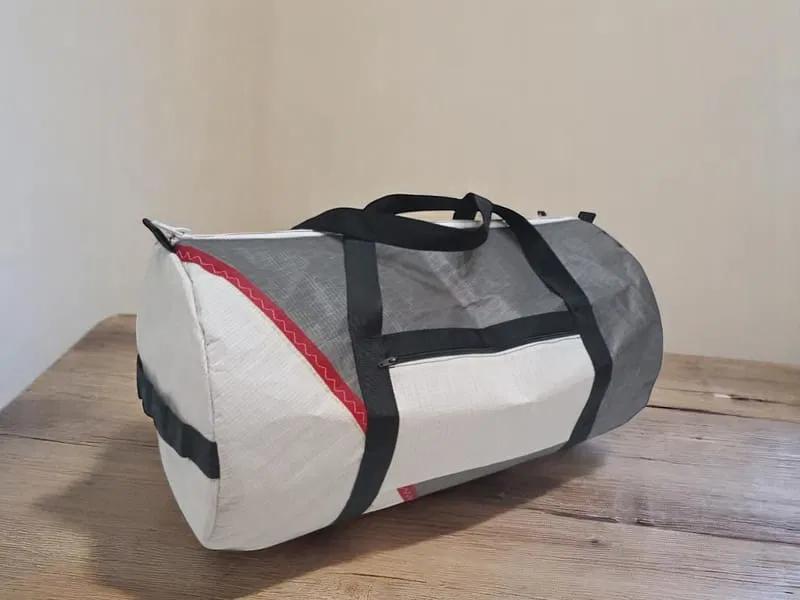 Sac polochon en tissus à voiles