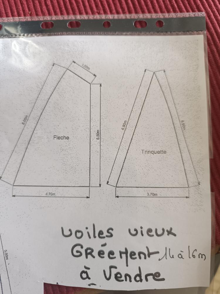 Lot voile vieux gréement