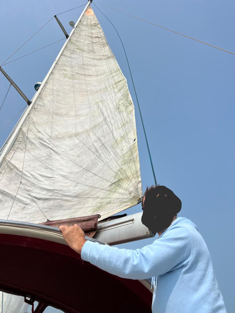 Grande voile lattée