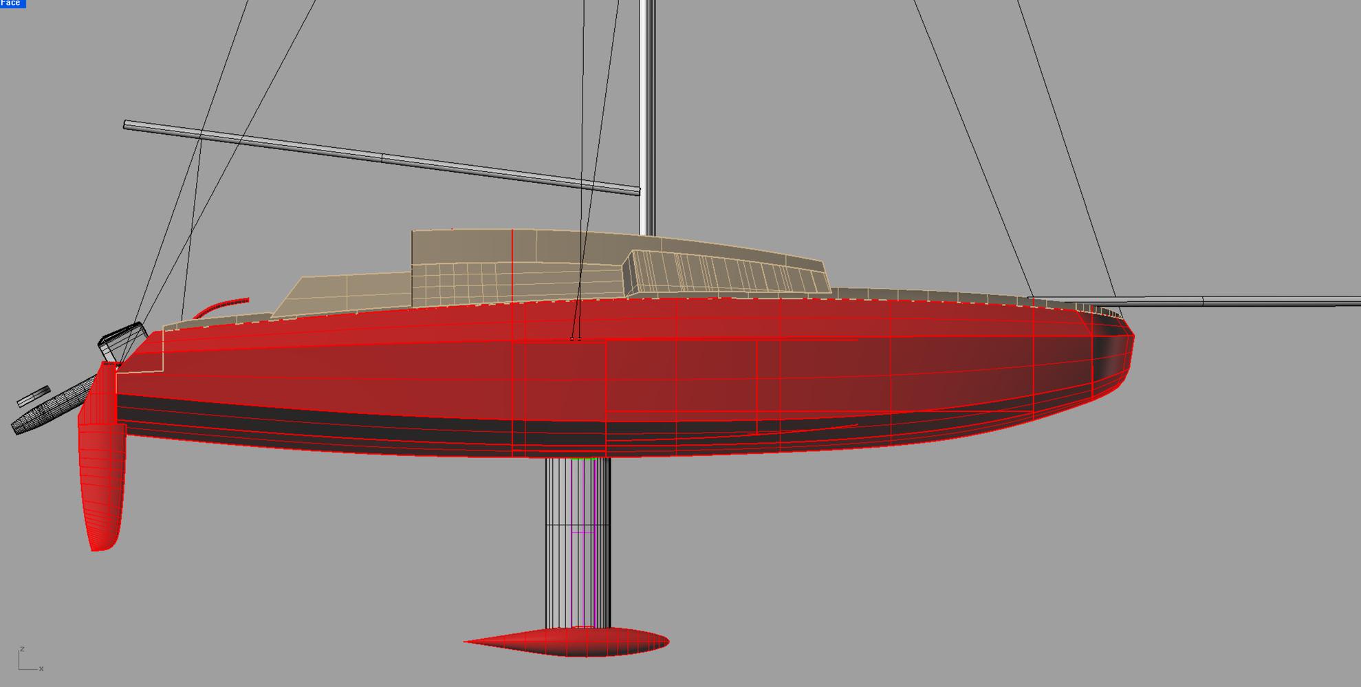 Plans construction amateur Scow Rocket David Reard