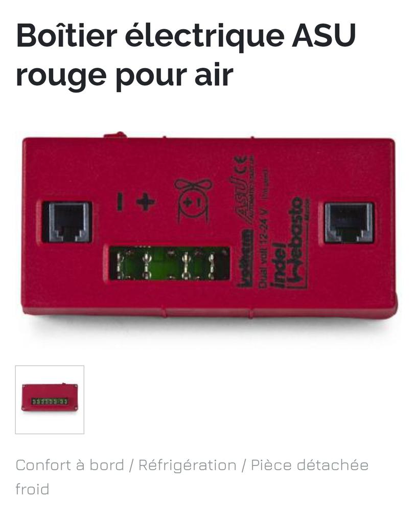 Boitier électrique ASU rouge pour air