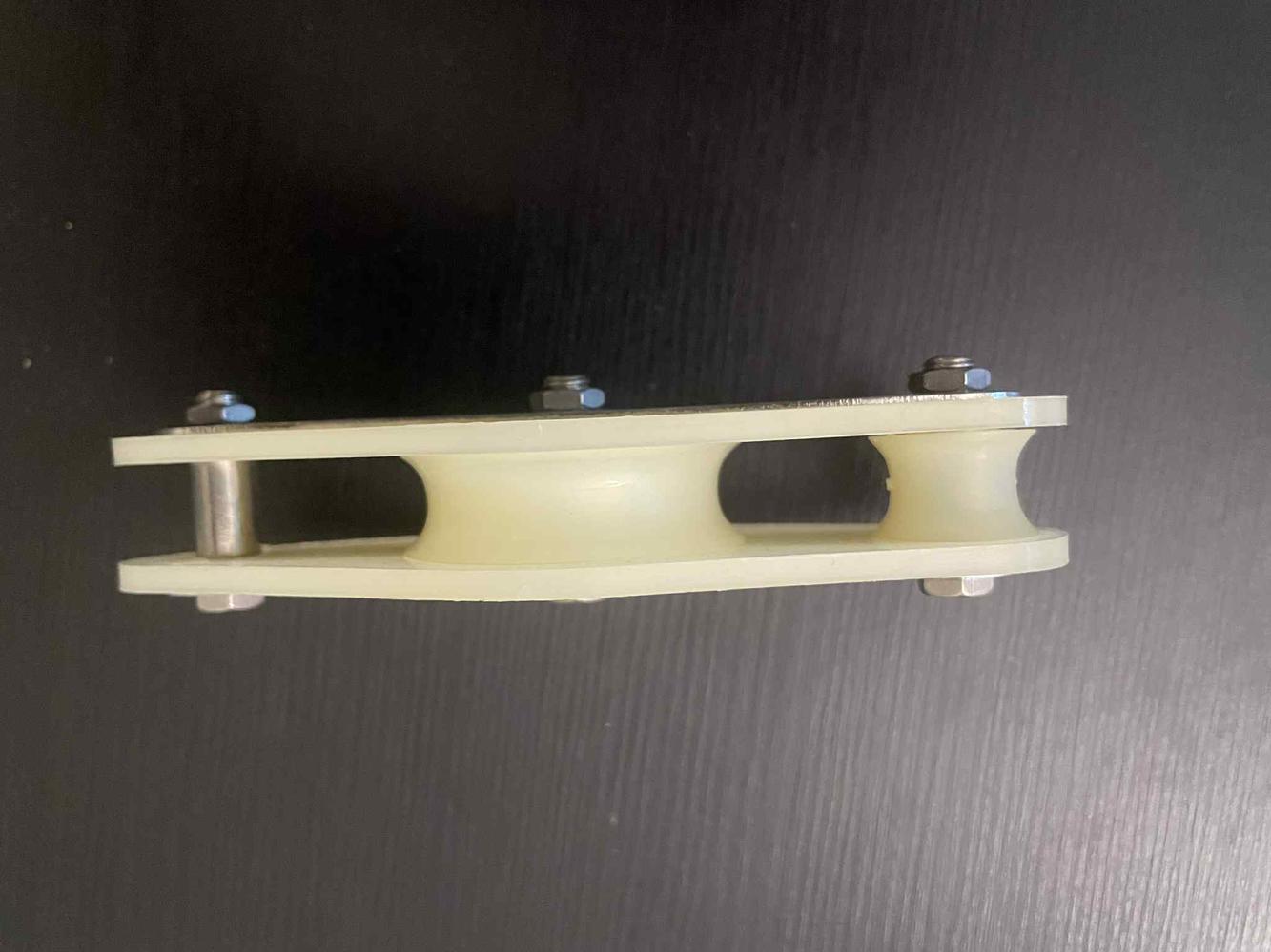 Poulie violon de 42 mm : Poulie double de renvoi