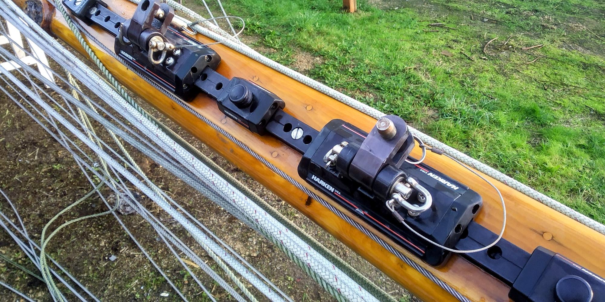 2 chariots de tangon Harken