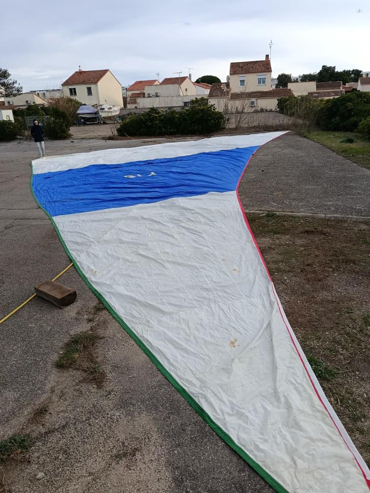 Gennaker de type fat boy