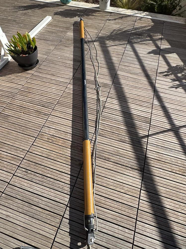 Tangon carbone - 3,15 m en dia 61 - renfort en twa