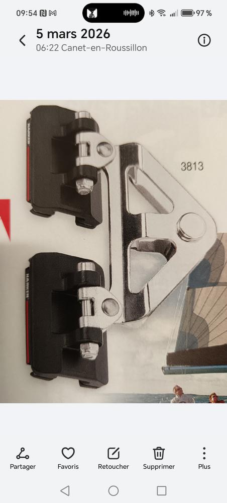 Chariots de latte + chariot de tétière AA Harken