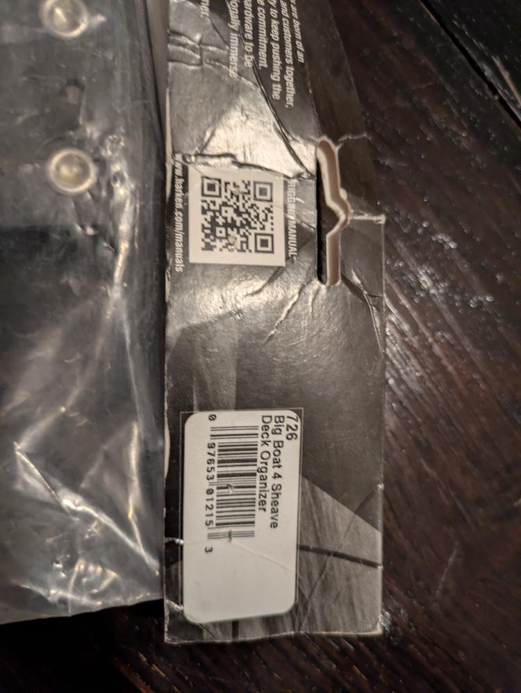 Poulies renvoi plat pont. Harken