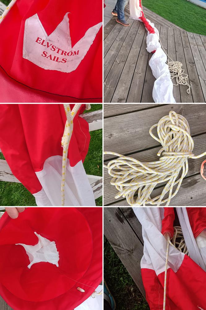 SPINNAKER SYMÉTRIQUE ELVS TRÈS BON ÉTAT