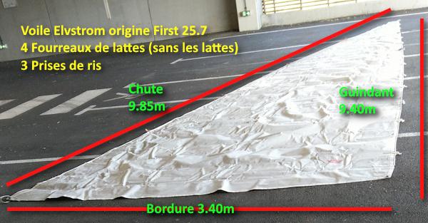 Grand Voile Elvstrom 9.40 x 3.40