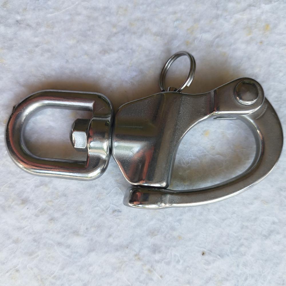 Mousqueton a Piston a Oeil Emerillon 120 mm