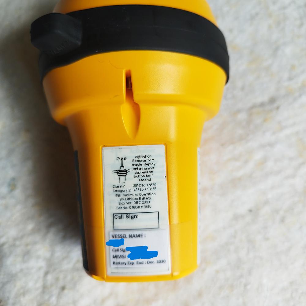 Balise EPIRB 1 Marque RescueMe