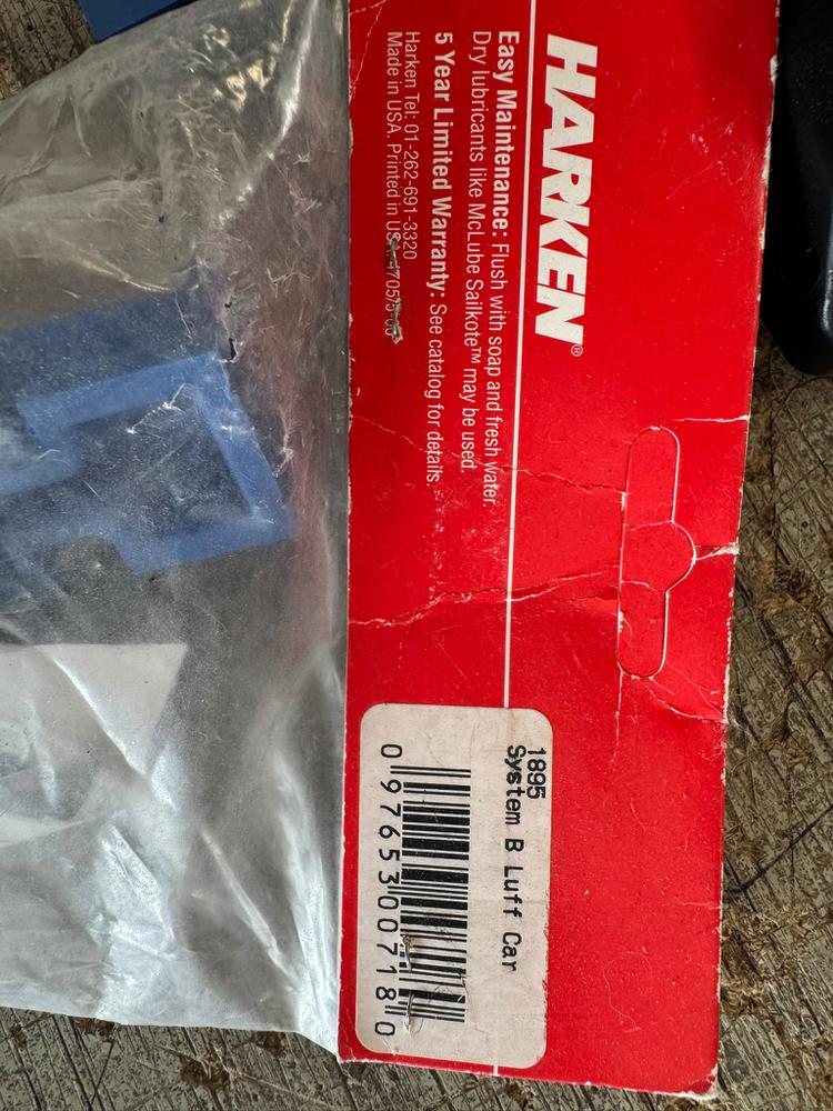 Lot de chariots HARKEN system B 27mm