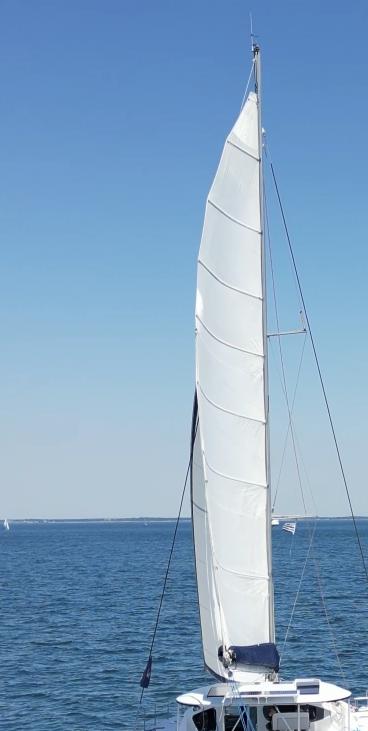 Grand-voile Dacron 75 m² pour catamaran Bahia 46