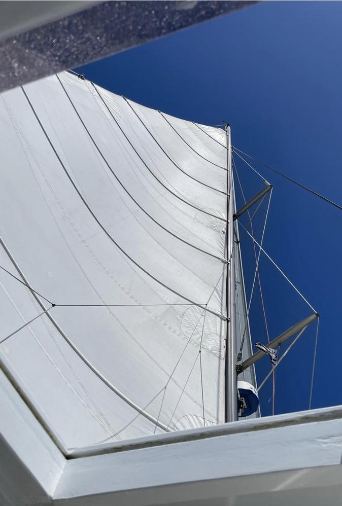 Grand-voile Dacron 75 m² pour catamaran Bahia 46