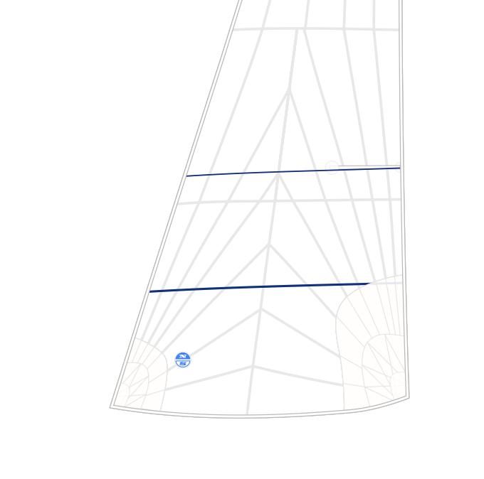 470 Jib North Sails, brand new