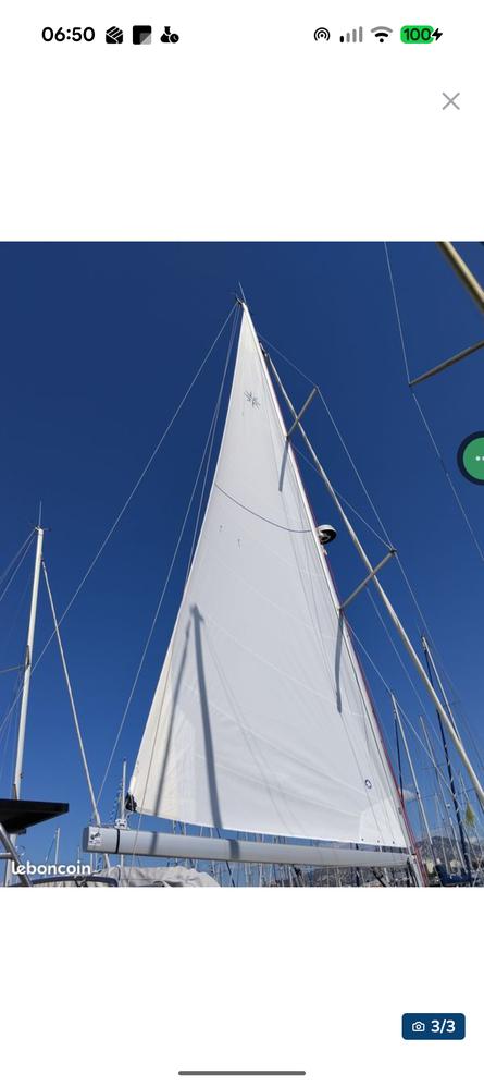 Grand voile enrouleur Jeanneau sun odyssey 410